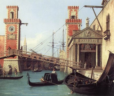 View of the Entrance to the Arsenal by Giovanni Antonio Canal